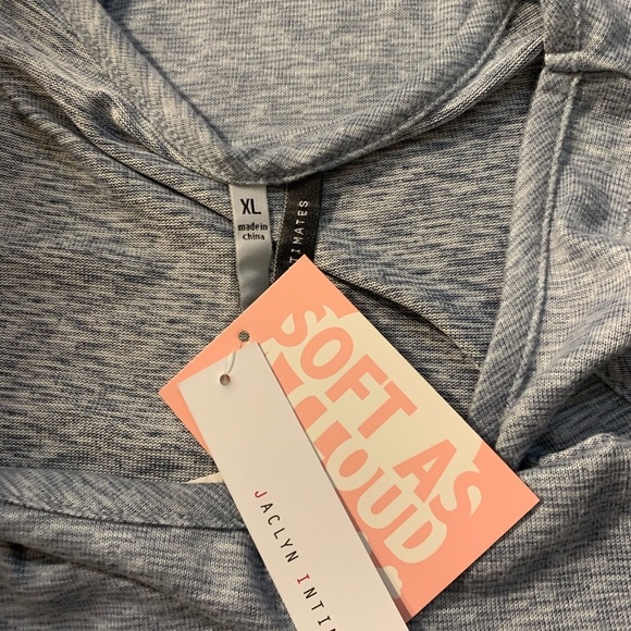 New Womens Jaclyn Intimates Gray Striped Pajamas PJs Set - Picture 7 of 16